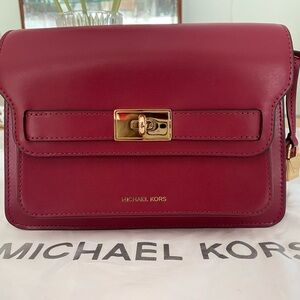 Brand new Michael Kors leather handbag, purse, cross-body, NWOT